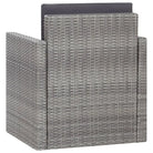 Poly rattan Tuinstoelen met moderne elegante uitstraling - Grijs / 1 - Tuinstoelen