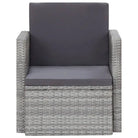 Poly rattan Tuinstoelen met moderne elegante uitstraling - Grijs / 1 - Tuinstoelen
