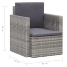 Poly rattan Tuinstoelen met moderne elegante uitstraling - Grijs / 1 - Tuinstoelen