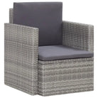 Poly rattan Tuinstoelen met moderne elegante uitstraling - Grijs / 1 - Tuinstoelen