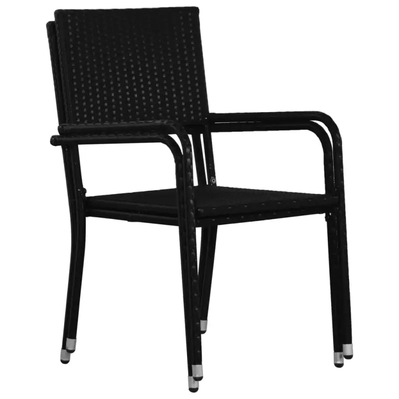 Poly Rattan Tuinstoelen voor Diner en Ontspanning - Tuinstoelen