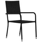Poly Rattan Tuinstoelen voor Diner en Ontspanning - Tuinstoelen