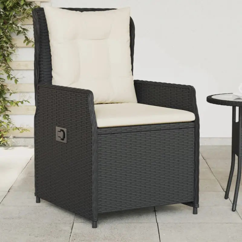 Poly Rattan Tuinstoelen voor een comfortabele zitervaring met wasbare hoes - Zwart / 1 / Dichtgeweven - Tuinstoelen