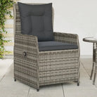 Poly Rattan Tuinstoelen voor een comfortabele zitervaring met wasbare hoes - Grijs / 1 / Dichtgeweven - Tuinstoelen