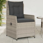Poly Rattan Tuinstoelen voor een comfortabele zitervaring met wasbare hoes - Lichtgrijs / 1 / Dichtgeweven - Tuinstoelen