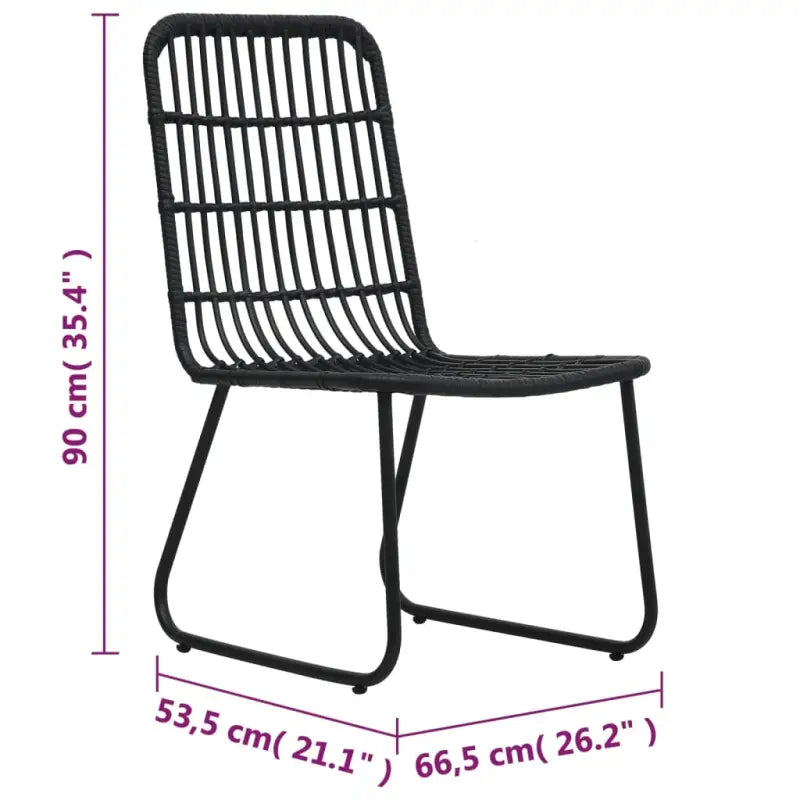 Poly Rattan Tuinstoelen voor een Rustieke Buitenruimte - Tuinstoelen