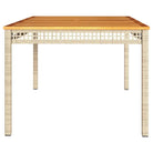 Poly Rattan tuintafel eenvoudig schoon voor gezellige tuin en terras momenten - Tuintafels