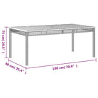 Poly Rattan tuintafel eenvoudig schoon voor gezellige tuin en terras momenten - Tuintafels
