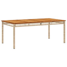 Poly Rattan tuintafel eenvoudig schoon voor gezellige tuin en terras momenten - Tuintafels