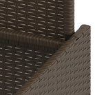 Poly rattan tuintafel met gehard glas gemakkelijk schoon voor in tuin of terras - Tuintafels
