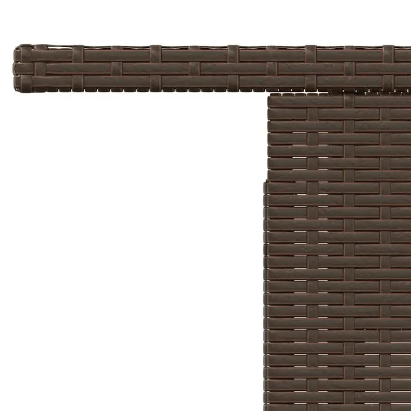 Poly rattan tuintafel met gehard glas gemakkelijk schoon voor in tuin of terras - Tuintafels
