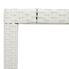 Poly rattan tuintafel met gemakkelijk schoon en gehard glas - Tuintafels