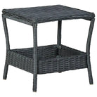 Poly rattan tuintafel met modern en stijlvol ontwerp - Donkergrijs / 1 - Tuintafels