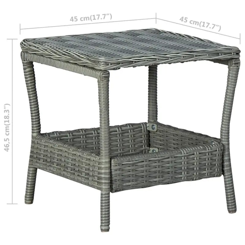 Poly rattan tuintafel met modern en stijlvol ontwerp - Tuintafels