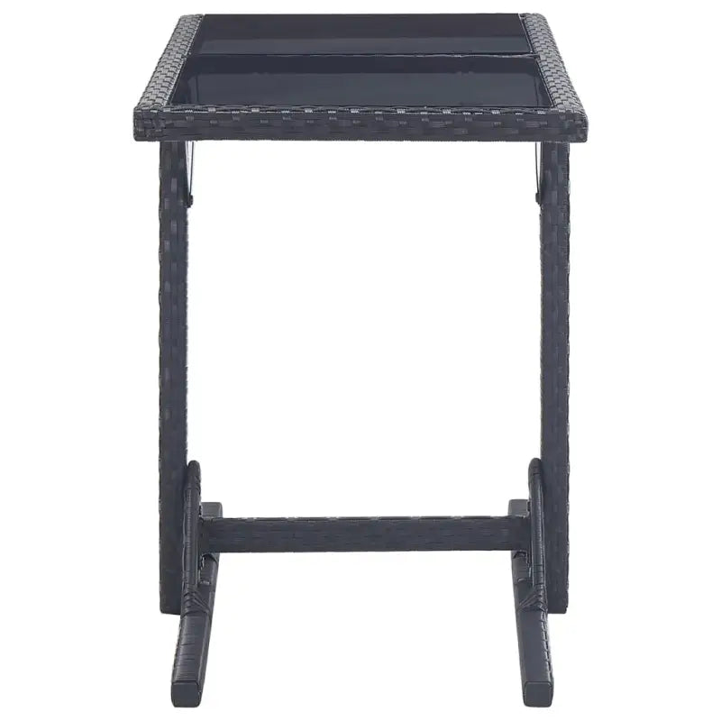 Poly rattan tuintafel met stalen frame voor stijl en functionaliteit - Tuintafels