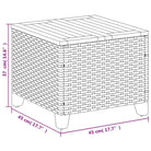 Poly rattan tuintafel voor eenvoudig schoonmaken en gezellige tuinmomenten - Tuintafels