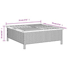 Poly rattan tuintafel voor gemakkelijk schoonmaken en gezellig samenzijn - Tuintafels