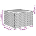 Poly rattan tuintafel voor gezellig samenzijn en eenvoudig schoonmaken - Tuintafels