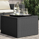 Poly rattan tuintafel voor gezellig samenzijn en eenvoudig schoonmaken - Zwart / 1 / pe rattan - Tuintafels