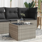 Poly rattan tuintafel voor gezellig samenzijn en eenvoudig schoonmaken - Grijs / 1 / pe rattan - Tuintafels
