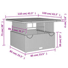 Poly rattan tuintafels eenvoudig schoon voor gezellige tuinmomenten - Tuintafels