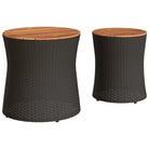 Poly Rattan Tuintafels Gemakkelijk Schoon voor Gezellig Buitenplezier - Tuintafels