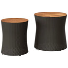 Poly Rattan Tuintafels Gemakkelijk Schoon voor Gezellig Buitenplezier - Tuintafels