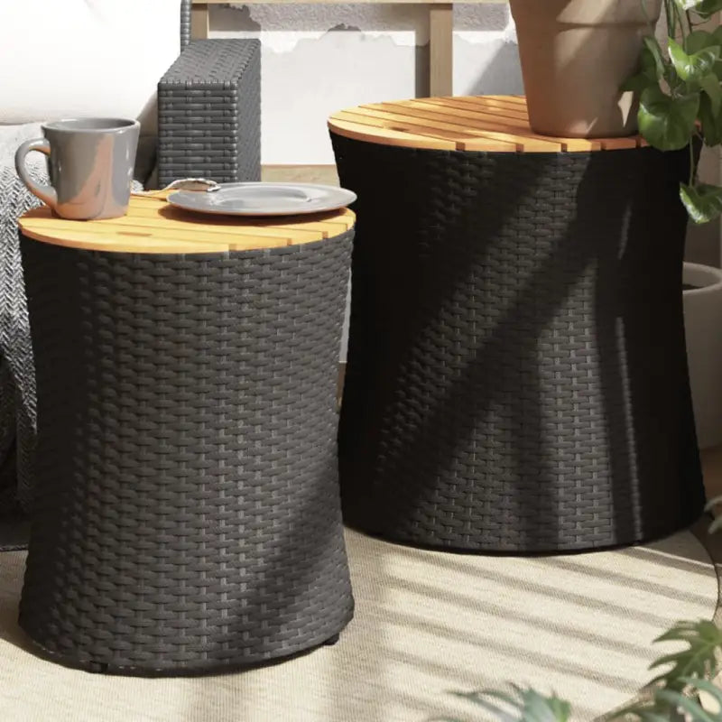 Poly Rattan Tuintafels Gemakkelijk Schoon voor Gezellig Buitenplezier - Tuintafels