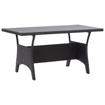 Poly Rattan Tuintafels voor een stijlvolle buiten eettafel