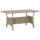 Poly Rattan Tuintafels voor een stijlvolle buiten eettafel - Grijs / 120 x 70 x 66 cm / 1 - Tuintafels