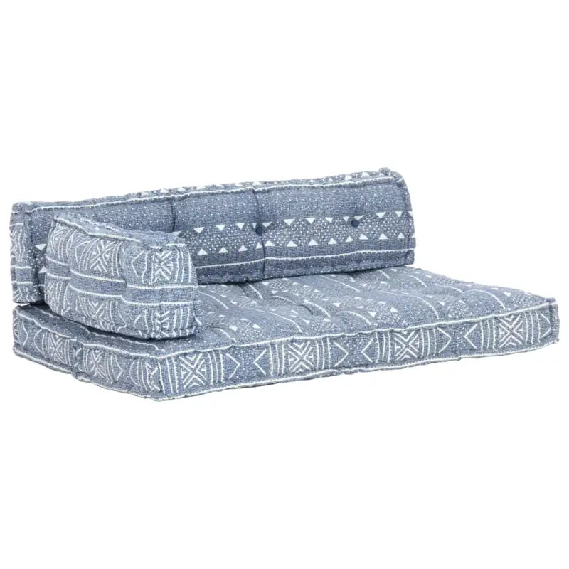 Prachtig patchwork ontwerp voor stijlvolle palletbankkussens met stuk verschillen - Indigo / 1 - Stoelkussens