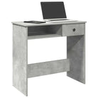 Praktisch bureau van bewerkt hout voor een duurzame woonruimte - Betongrijs - Bureaus
