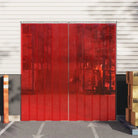 Praktisch deurgordijn voor warmte lawaai en ongediertebestrijding - Rood / 300 x 2.6 mm (10 m) / 1 - Gordijnen &
