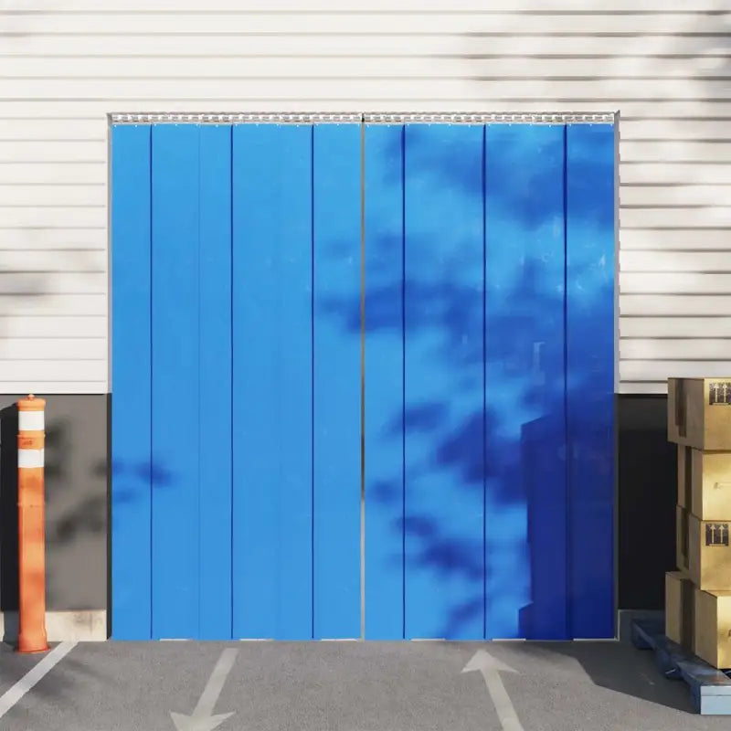 Praktisch deurgordijn voor warmte lawaai en ongediertebestrijding - Blauw / 300 x 2.6 mm (25 m) / 1 - Gordijnen &