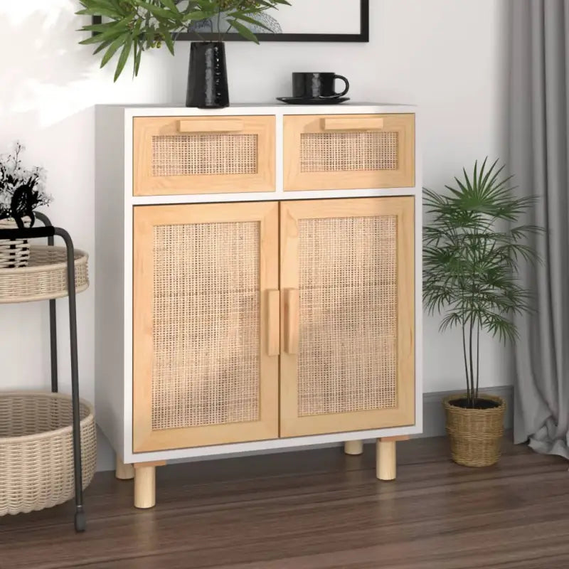 Praktisch Dressoir met Hoogwaardige Houtafwerking - Wit / 1 - Dressoirs & buffetkasten