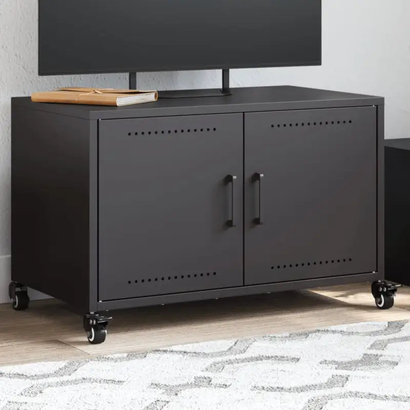 Praktisch en stevig staaltv-meubel voor in je woonkamer - Zwart / 1 - Tv-meubels