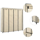 Praktisch kledingrek met stevig ijzeren frame - Crème / 1 - Kledingkasten