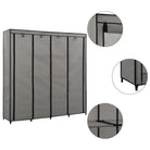 Praktisch kledingrek met stevig ijzeren frame - Grijs / 1 - Kledingkasten