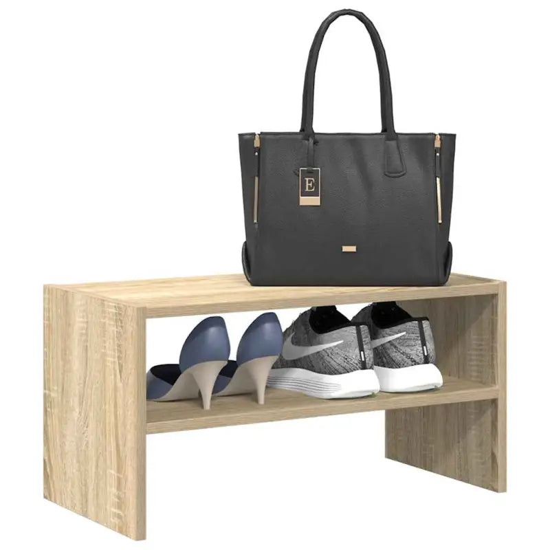 Praktisch schoenenrek van bewerkt hout voor elegante opbergbeshoeften - Sonoma eiken / 1 - Schoenenrekken