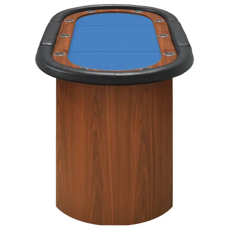 Professionele pokertafel van bewerkt hout met vilten speelblad - Poker- & spellentafels