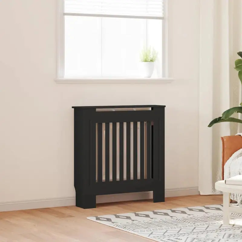 Radiatorombouw met levert inhoud voor decoratie en extra opbergruimte - Zwart / 78 x 19 x 81.5 cm / 1 - Accessoires