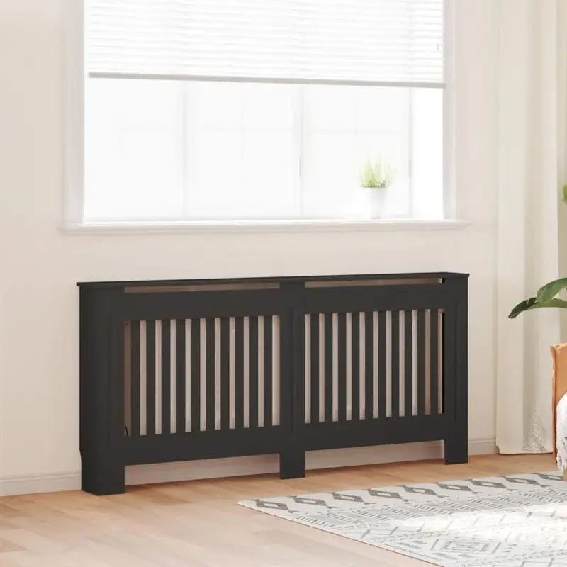 Radiatorombouw met levert inhoud voor decoratie en extra opbergruimte - Zwart / 172 x 19 x 81.5 cm / 1 - Accessoires