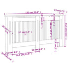 Radiatorombouw met levert inhoud voor decoratie en extra opbergruimte - Accessoires voor radiators