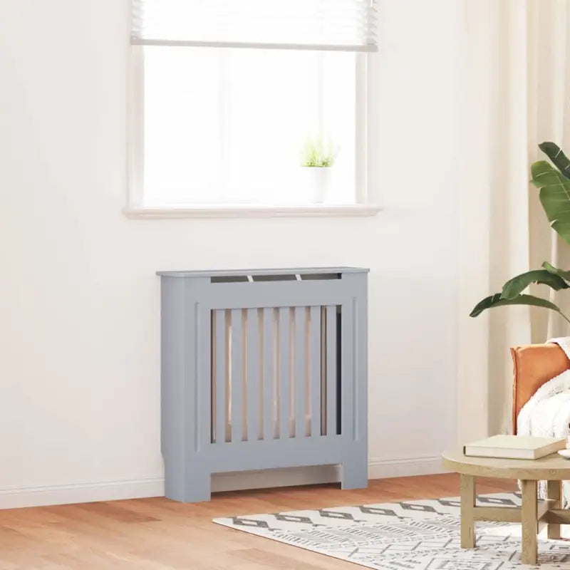 Radiatorombouw met levert inhoud voor decoratie en extra opbergruimte - Grijs / 78 x 19 x 81.5 cm / 1 - Accessoires