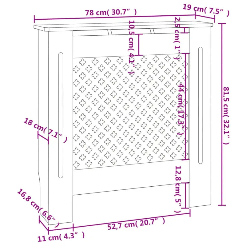 Radiatorombouw van MDF voor een stijlvolle woonkamerafwerking - Accessoires voor radiators