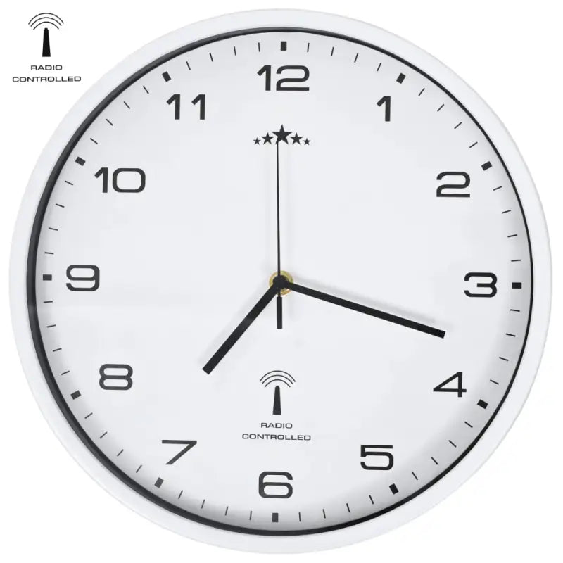 Radiogestuurde Wandklok met automatische tijdsaanpassing - Wit - Wandklokken