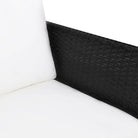 Rattan loungeset met stalen frame en dikte zitkussens voor in de tuin - Tuinsets