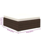 Rattan Loungeset voor in de Tuin of Patio - Bruin - Tuinsets
