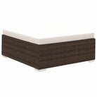 Rattan Loungeset voor in de Tuin of Patio - Bruin - Tuinsets