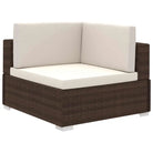 Rattan Loungeset voor in de Tuin of Patio - Bruin - Tuinsets